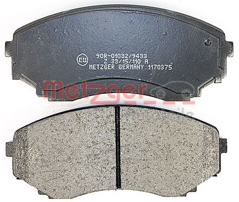 METZGER 1170375 Bremsbelagsatz, Scheibenbremse